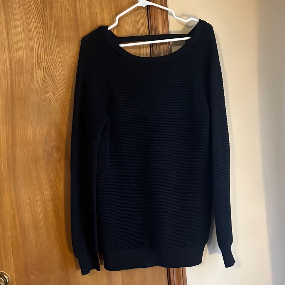 H & M Sparkly Black Sweater Dress